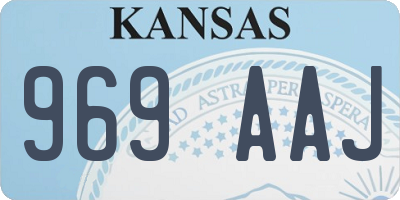 KS license plate 969AAJ