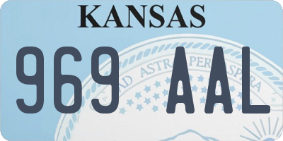 KS license plate 969AAL