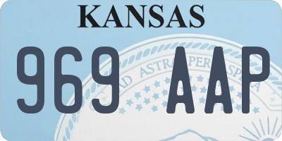 KS license plate 969AAP