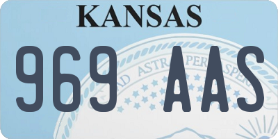 KS license plate 969AAS