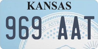 KS license plate 969AAT