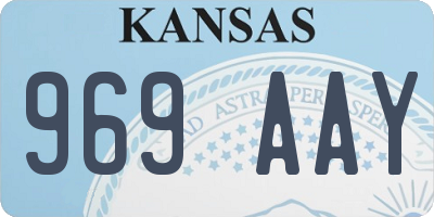 KS license plate 969AAY