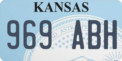 KS license plate 969ABH