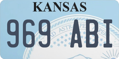 KS license plate 969ABI