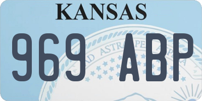 KS license plate 969ABP