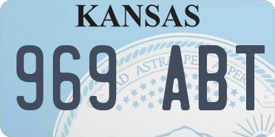 KS license plate 969ABT