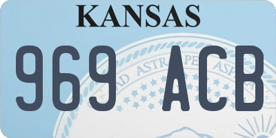 KS license plate 969ACB
