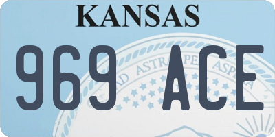 KS license plate 969ACE