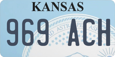 KS license plate 969ACH