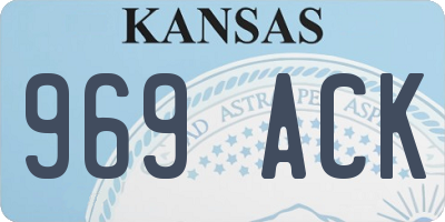 KS license plate 969ACK