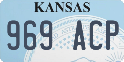 KS license plate 969ACP