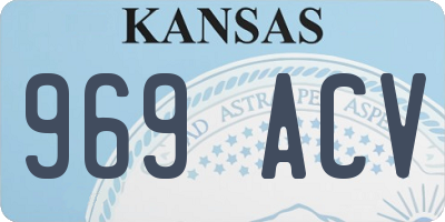 KS license plate 969ACV