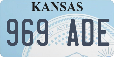 KS license plate 969ADE