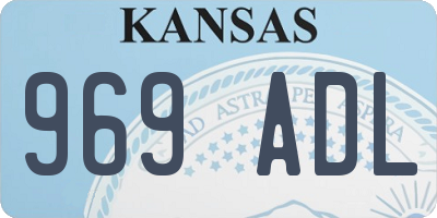 KS license plate 969ADL