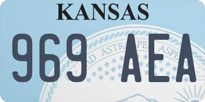 KS license plate 969AEA