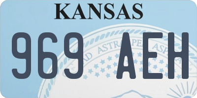 KS license plate 969AEH