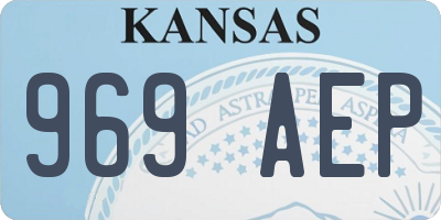 KS license plate 969AEP