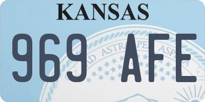 KS license plate 969AFE