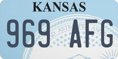 KS license plate 969AFG