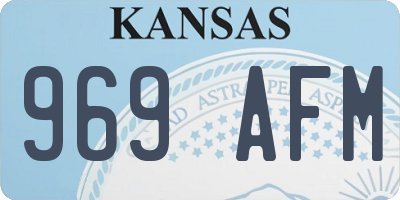 KS license plate 969AFM