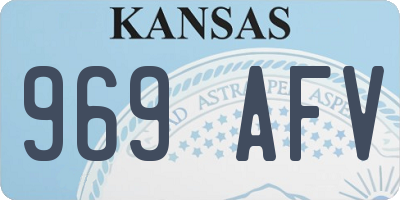 KS license plate 969AFV