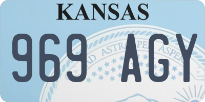 KS license plate 969AGY