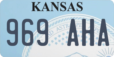 KS license plate 969AHA