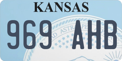 KS license plate 969AHB