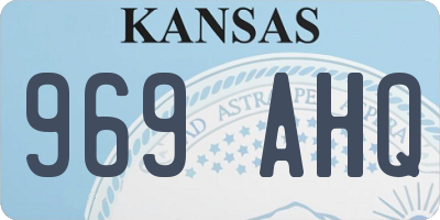 KS license plate 969AHQ