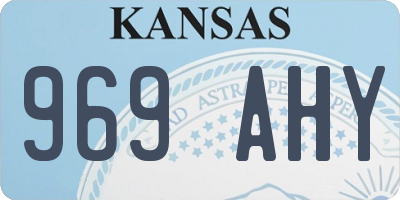 KS license plate 969AHY