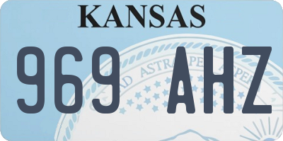 KS license plate 969AHZ