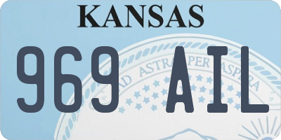 KS license plate 969AIL