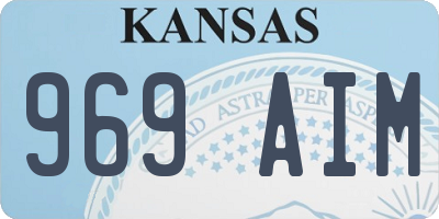 KS license plate 969AIM