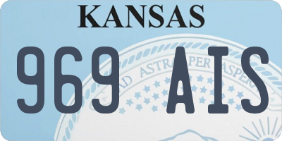 KS license plate 969AIS