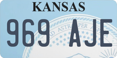 KS license plate 969AJE