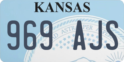 KS license plate 969AJS