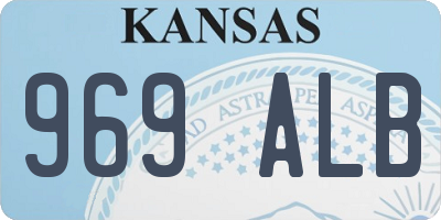 KS license plate 969ALB