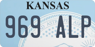 KS license plate 969ALP