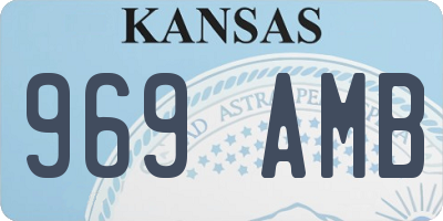 KS license plate 969AMB
