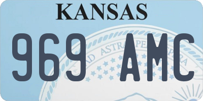 KS license plate 969AMC
