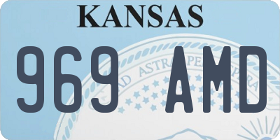 KS license plate 969AMD