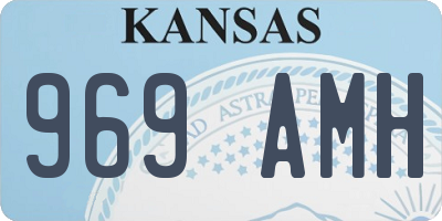 KS license plate 969AMH