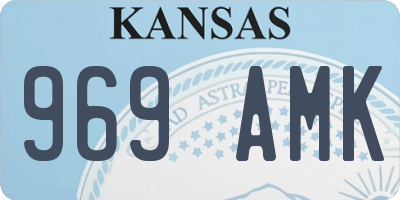 KS license plate 969AMK