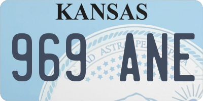 KS license plate 969ANE