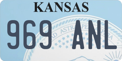 KS license plate 969ANL