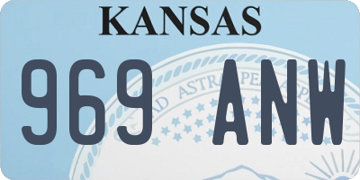 KS license plate 969ANW