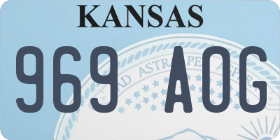 KS license plate 969AOG