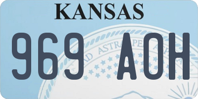 KS license plate 969AOH