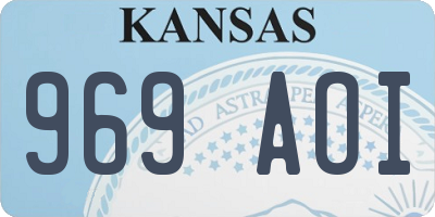 KS license plate 969AOI