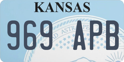 KS license plate 969APB